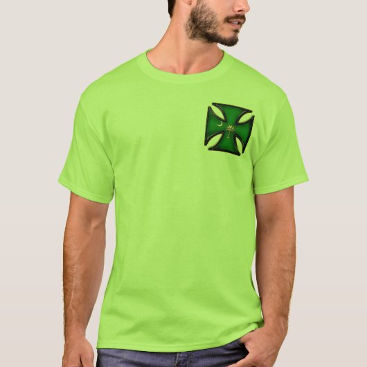 ヤシの木の鉄十字 Tシャツ (正面)