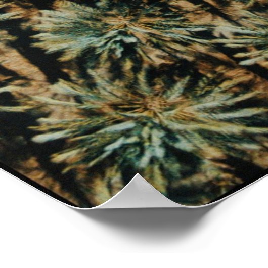 ヤシの木の鳥瞰写真 ポスター (角)