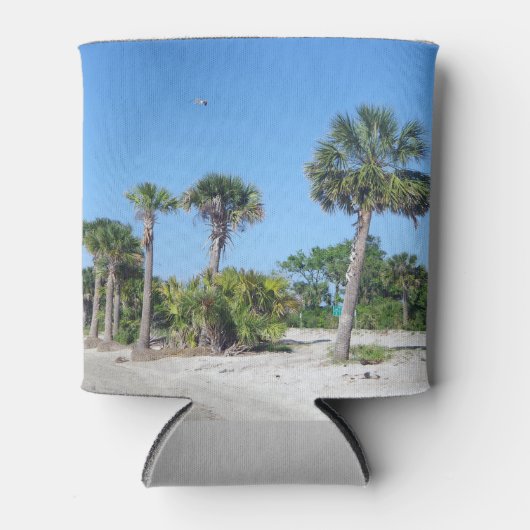 ヤシの木は涼しい 缶クーラー (正面)