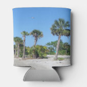 ヤシの木は涼しい 缶クーラー (裏面)