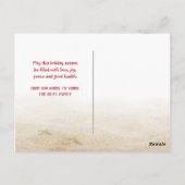 ヤシの木を持つ熱帯砂人 ポストカード (裏面)