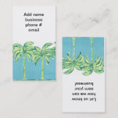 ヤシの木を旅行 名刺 (正面/裏面)