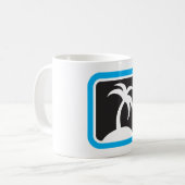 ヤシの木アイコン コーヒーマグカップ (正面左)