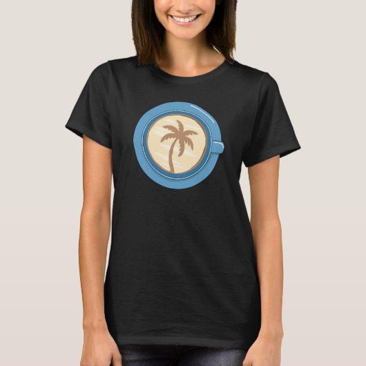 ヤシの木コーヒーラテ Tシャツ (正面)
