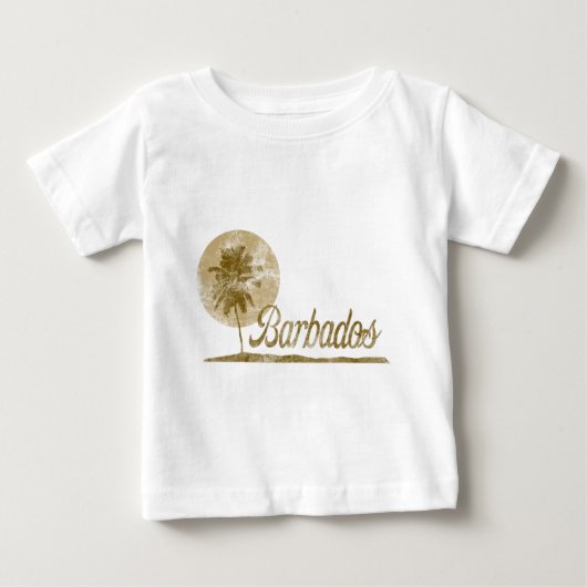 ヤシの木バルバドス ベビーTシャツ (正面)