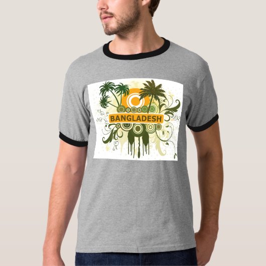 ヤシの木バングラデシュ Tシャツ (正面)