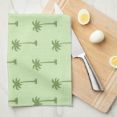 ヤシの木パターン キッチンタオル (四つ折り)