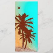 ヤシの木ビーチ結婚式メニュービーチ2 メニュー (裏面)