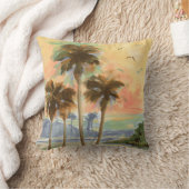 ヤシの木枕 クッション (ブランケット)