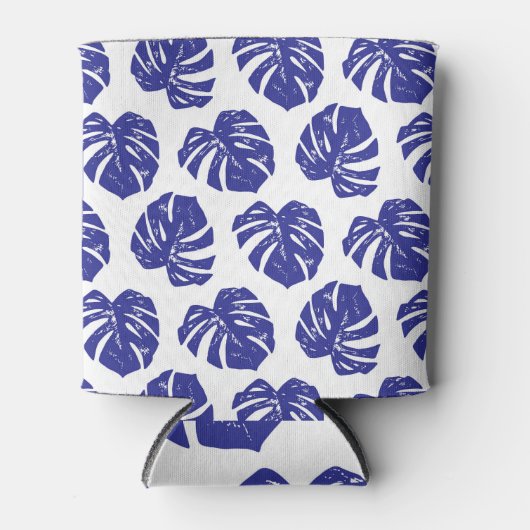 ヤシの木葉の：自然パターン 缶クーラー (正面)