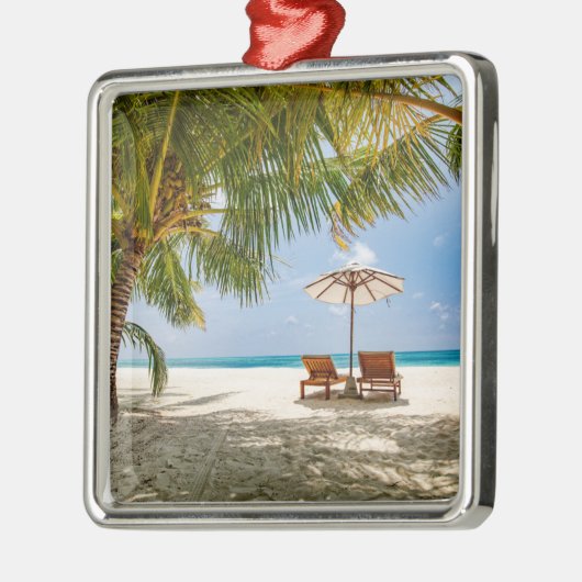 ヤシの木|の不機嫌な空 メタルオーナメント (左)