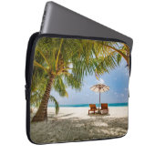 ヤシの木|の不機嫌な空 ラップトップスリーブ (正面右)