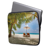 ヤシの木|の不機嫌な空 ラップトップスリーブ (正面左)