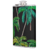 ヤシの木：アクリルの夏のパターン。 フラスク (左)