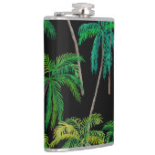 ヤシの木：アクリルの夏のパターン。 フラスク (右)