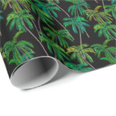 ヤシの木:アクリルの夏のパターン。 ラッピングペーパー (ロールコーナー)