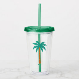 ヤシの木 アクリルタンブラー