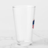 ヤシの木 アメリカ国旗 愛国 ビーチ ベクターアート タンブラーグラス (右)
