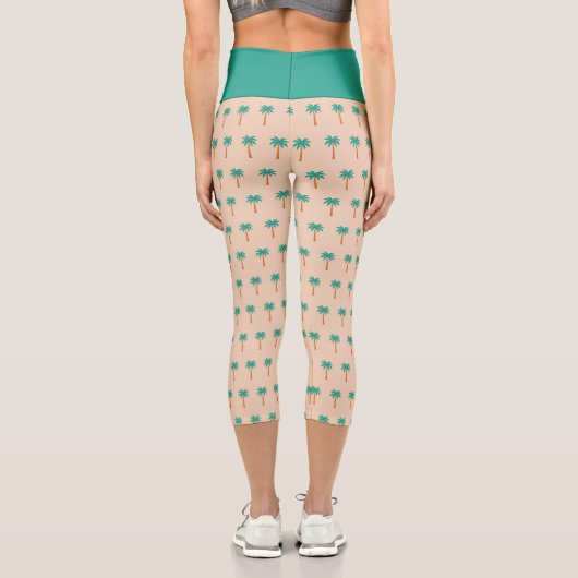 ヤシの木 カプリレギンス (裏面)