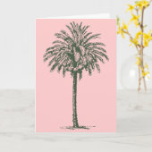 ヤシの木 カード (黄色い花)