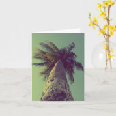 ヤシの木 カード (黄色い花)