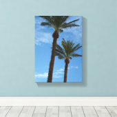 ヤシの木 キャンバスプリント (インサイチュ (ウッドフロア))