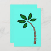 ヤシの木 サンキューカード (正面/裏面)