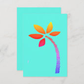 ヤシの木 サンキューカード (正面/裏面)