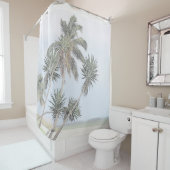 ヤシの木 シャワーカーテン (インサイチュ)