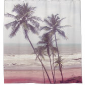 ヤシの木 シャワーカーテン (正面)