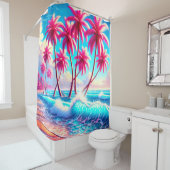ヤシの木 シャワーカーテン (インサイチュ)