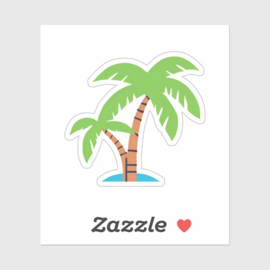 ヤシの木 シール (シート)