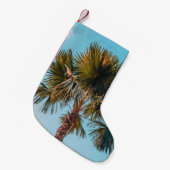 ヤシの木 スモールクリスマスストッキング (正面 (吊り時))