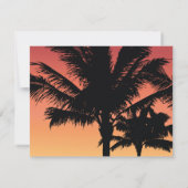 ヤシの木 ノートカード (裏面)