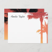 ヤシの木 ノートカード (正面/裏面)