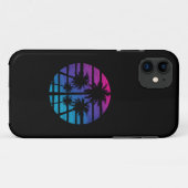 ヤシの木 ハワイアンビーチ 夏のバケーション Case-Mate iPhoneケース (裏面(横))