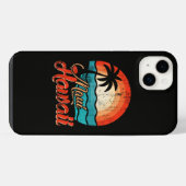 ヤシの木 ハワイアンビーチ iPhoneケース (裏面横)