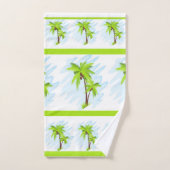ヤシの木 バスタオルセット (ハンドタオル)
