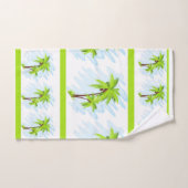 ヤシの木 バスタオルセット (ハンドタオル)