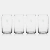 ヤシの木 バチェロレッテ ウィークエンド パーソナライズド ネーム ガラス缶 (裏面)