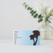 ヤシの木-ビジネス 名刺 (スタンド正面)