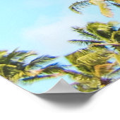 ヤシの木 ポスター (角)