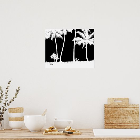 ヤシの木 ポスター (キッチン)