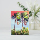 『ヤシの木』 ポストカード (スタンド正面)