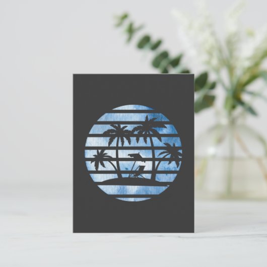 ヤシの木 ポストカード (スタンド正面)