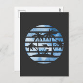 ヤシの木 ポストカード (正面/裏面)