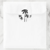 ヤシの木 ラウンドシール (バッグ)