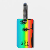 ヤシの木 ラゲッジタグ (裏面縦)
