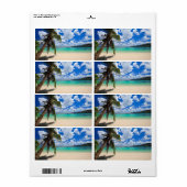 ヤシの木 ラベル (フルシート)