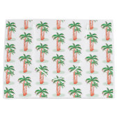 ヤシの木 ラージペーパーバッグ (正面)